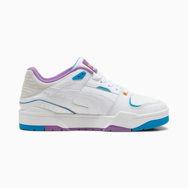 Slipstream Unisex Bball Sneakers, PUMA White-Speed Blue, extralarge-IND