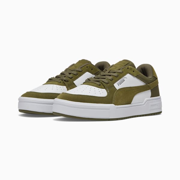 CA Pro Quilt Men's Sneakers, PUMA White-Olive Drab, extralarge