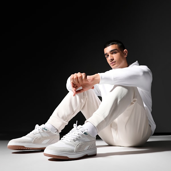 Doublecourt PRM Sneakers, PUMA White-Vapor Gray-Bold Blue, extralarge-IND