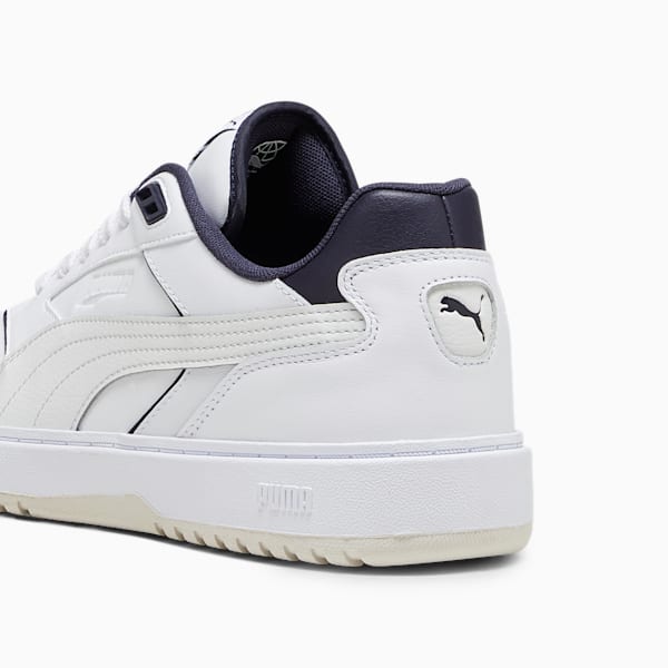 Tenis deportivas PUMA Doublecourt para hombre, PUMA White-New Navy, extralarge
