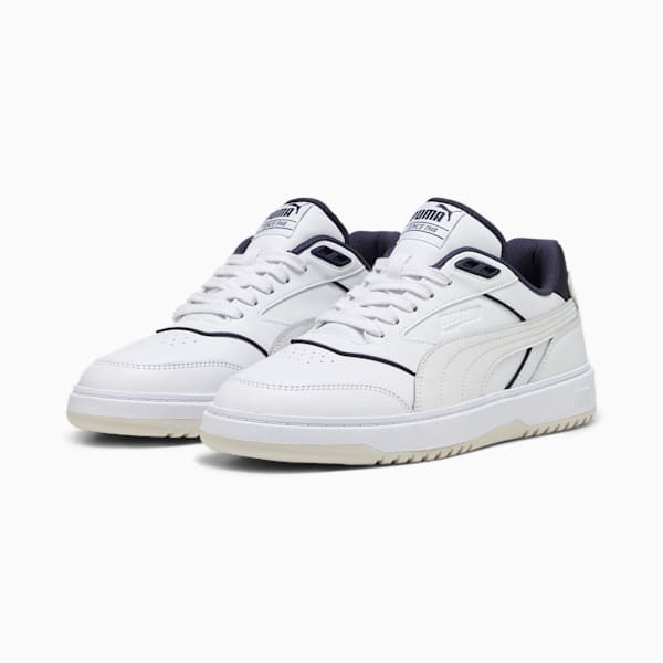PUMA Doublecourt Men's Sneakers, PUMA White-New Navy, extralarge