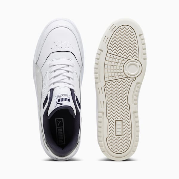 Tenis deportivas PUMA Doublecourt para hombre, PUMA White-New Navy, extralarge