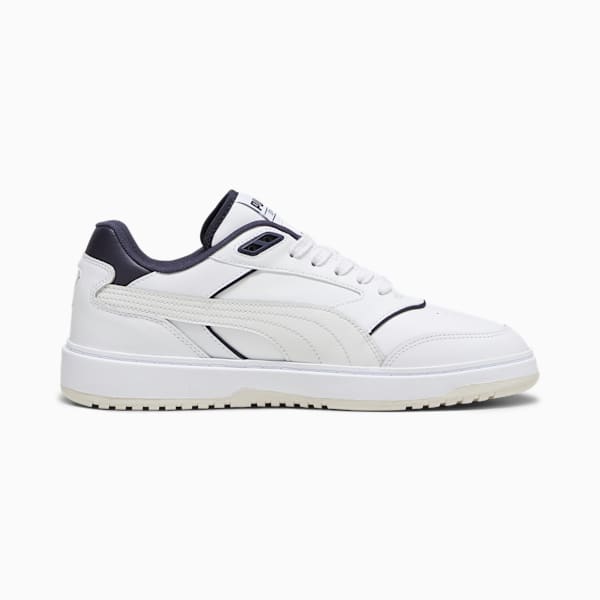 Tenis deportivas PUMA Doublecourt para hombre, PUMA White-New Navy, extralarge