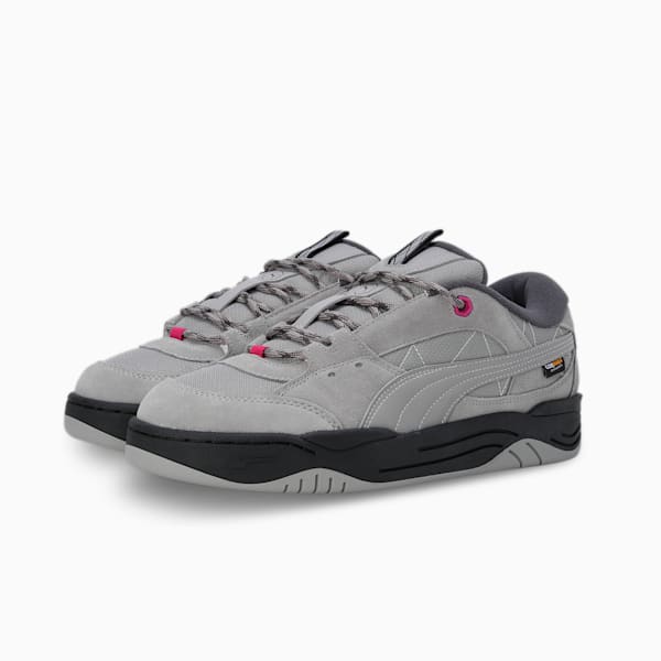 Puma-180 Cordura® Unisex Sneakers, Concrete Gray-PUMA Black, extralarge-IND