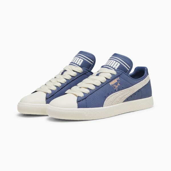 PUMA x RHUIGI Clyde Sneakers, Pristine-Pristine-Inky Blue, extralarge