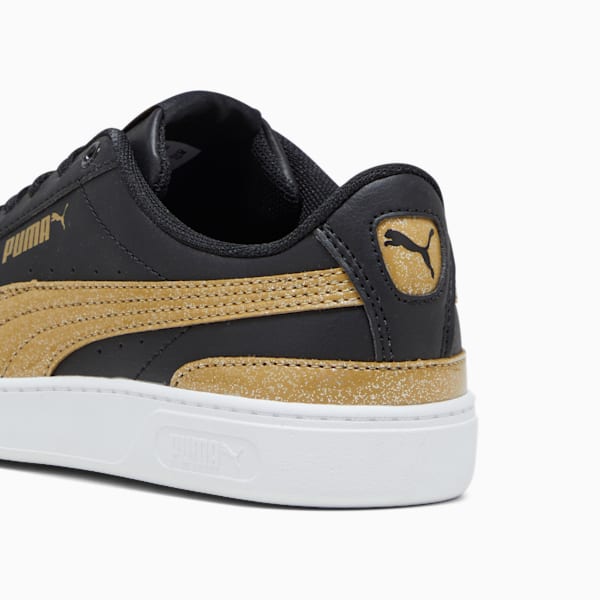 Vikky v3 Nova Big Kids' Sneakers, PUMA Black-Gold-PUMA White, extralarge