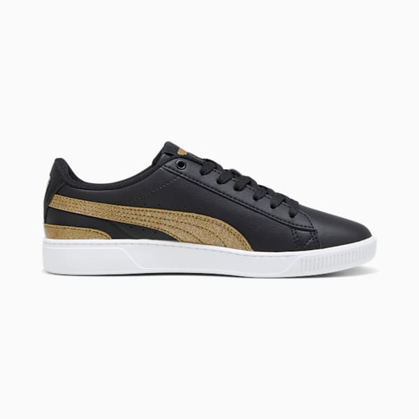 Vikky v3 Nova Youth Sneakers, PUMA Black-Gold-PUMA White, extralarge-IND