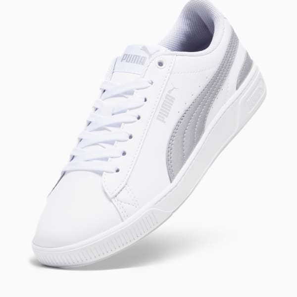 Chaussures Vikky v3 Nova Enfant et Adolescent, PUMA White-PUMA Silver, extralarge