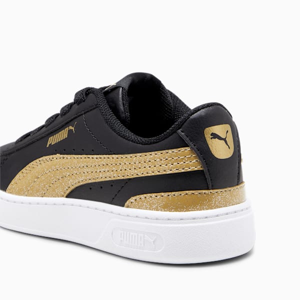 Vikky v3 Nova Kid's Sneakers, PUMA Black-Gold-PUMA White, extralarge-IND