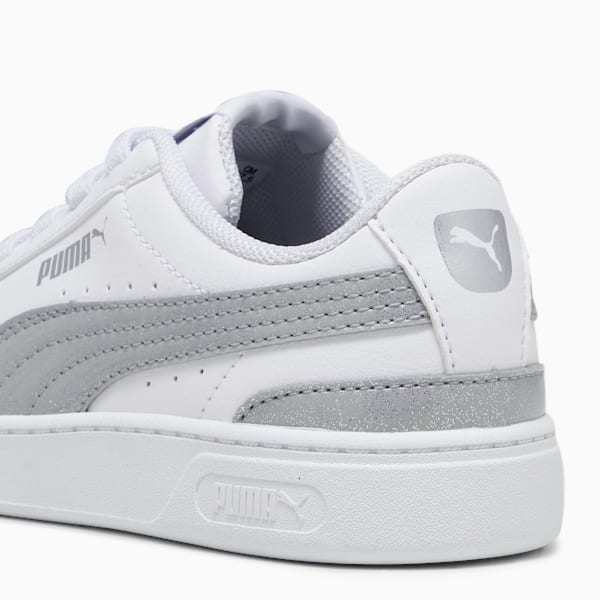 Vikky v3 Nova Little Kids' Sneakers, PUMA White-PUMA Silver, extralarge