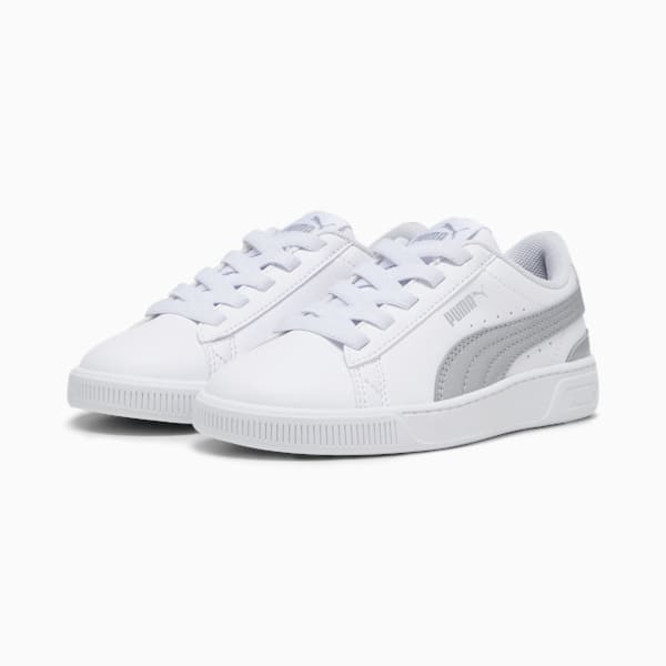 Tenis niñas Vikky v3 Nova, PUMA White-PUMA Silver, extralarge