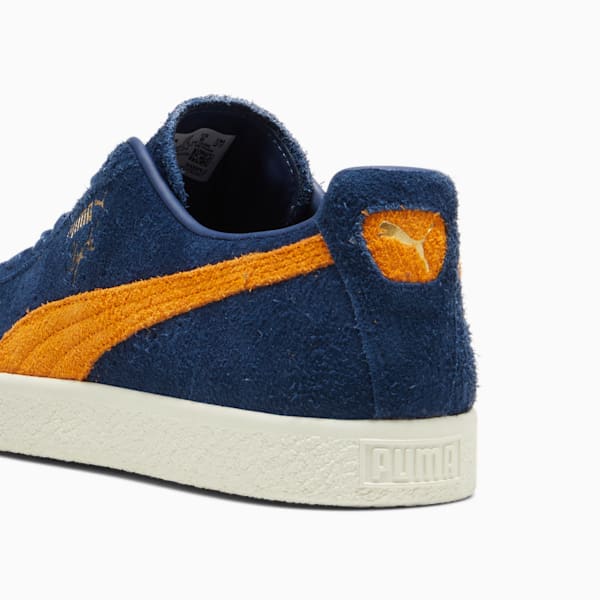 Clyde OG PUMA 75th Year Anniversary Celebration Sneakers, Persian Blue-Orange Brick, extralarge