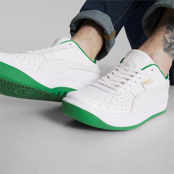 Tenis Guillermo Vilas Special-Edition 75-Years, PUMA White-Archive Green-PUMA Gold, extralarge