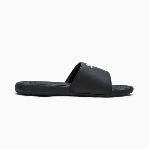 Cool Cat 2.0 Sport Men's Slides, PUMA Black-Puma Silver, extralarge
