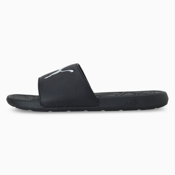 Cool Cat 2.0 Sport Men's Slides, PUMA Black-Puma Silver, extralarge-IND
