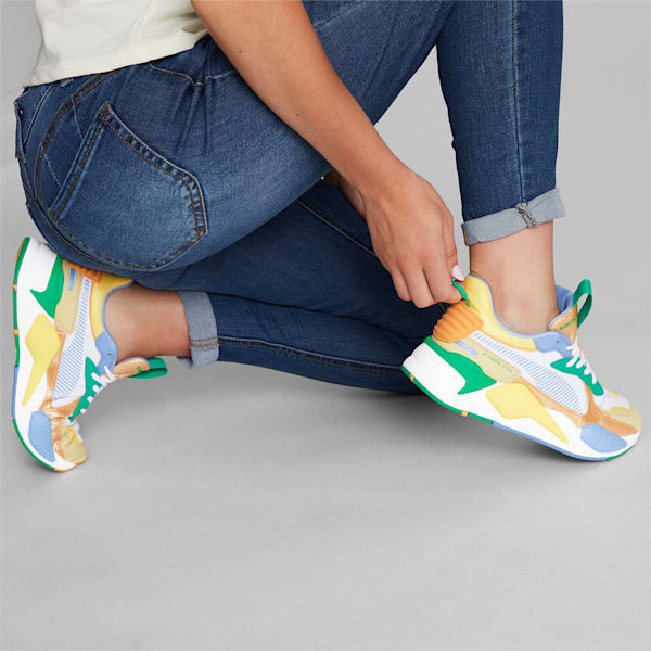 RS-X Fantasy Women's Sneakers , PUMA White-Orange Peach-Granola, extralarge