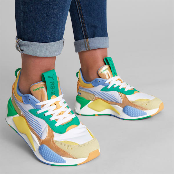 RS-X Fantasy Women's Sneakers , PUMA White-Orange Peach-Granola, extralarge