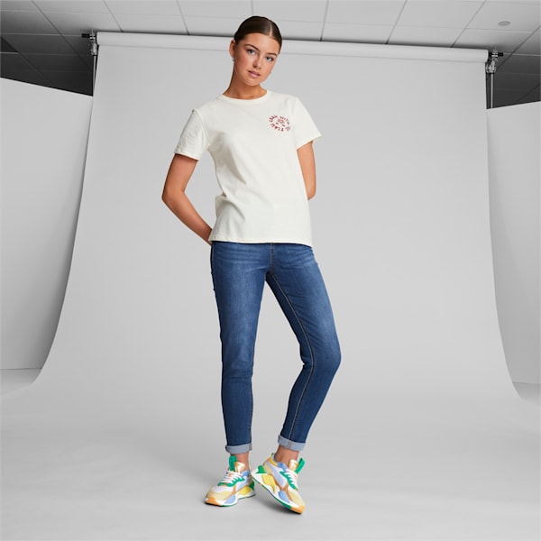 RS-X Fantasy Women's Sneakers , PUMA White-Orange Peach-Granola, extralarge