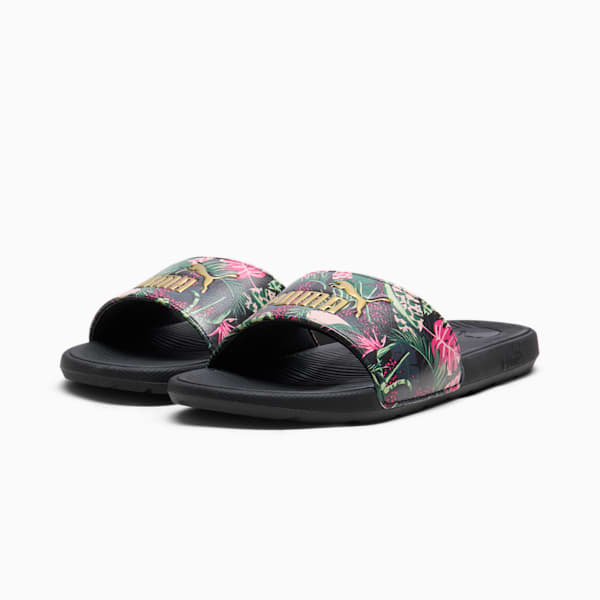 Sandales Cool Cat 2.0 Vacay Queen Femme, PUMA Black-Puma Team Gold, extralarge