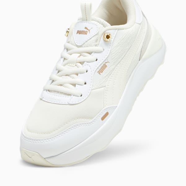 ウィメンズ ランテイムド プラットフォーム リージェント ロマンス スニーカー, Vapor Gray-PUMA White-Frosted Ivory-PUMA Gold, extralarge-JPN