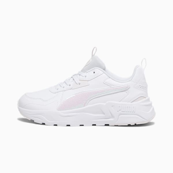 Trinity Lite Winter Wmns Women's Sneakers, PUMA White-Galaxy Pink-PUMA Silver, extralarge-IND