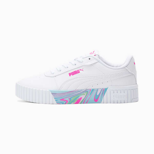Carina 2.0 Whipped Dreams Little Kids' Shoes, PUMA White-PUMA White-Ravish, extralarge