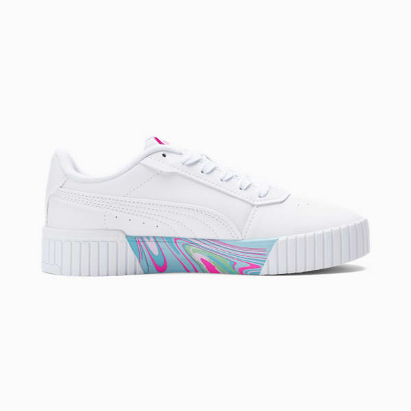 Carina 2.0 Whipped Dreams Little Kids' Shoes, PUMA White-PUMA White-Ravish, extralarge