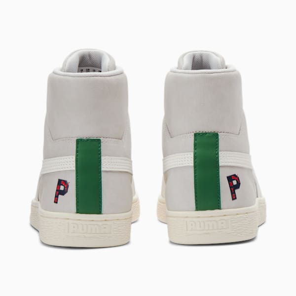 PUMA NYC Suede Mid Park Flagship Men's Sneaker, Harbor Mist-Pristine-Warm White, extralarge