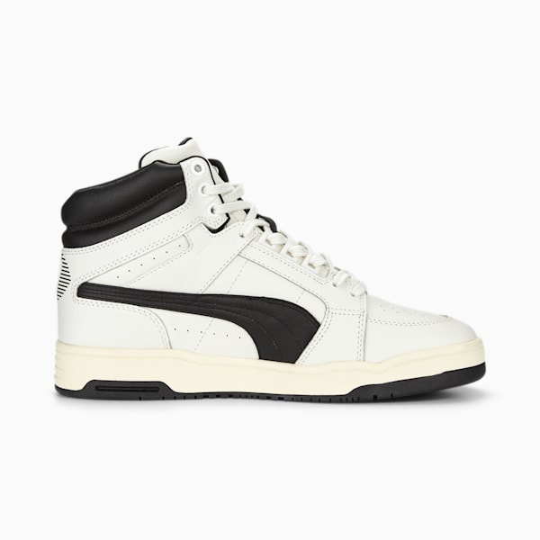 SLIPSTREAM MID PRM 75th Anniversary Edition Sneakers, Blanc de Blanc-PUMA Black-PUMA Gold, extralarge-IND