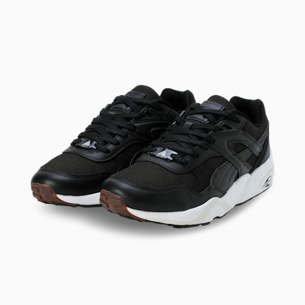 R698 PRM 75th Anniversary Edition Men's Sneakers, PUMA Black-PUMA White-Warm White, extralarge-IND
