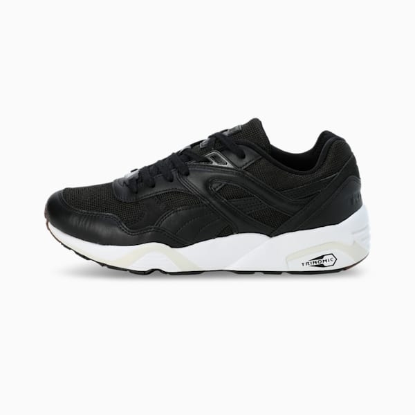 R698 PRM 75th Anniversary Edition Men's Sneakers, PUMA Black-PUMA White-Warm White, extralarge-IND