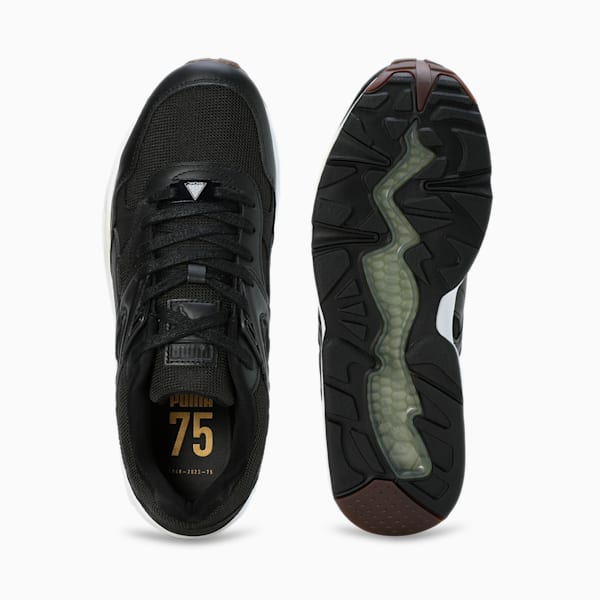 R698 PRM 75th Anniversary Edition Men's Sneakers, PUMA Black-PUMA White-Warm White, extralarge-IND