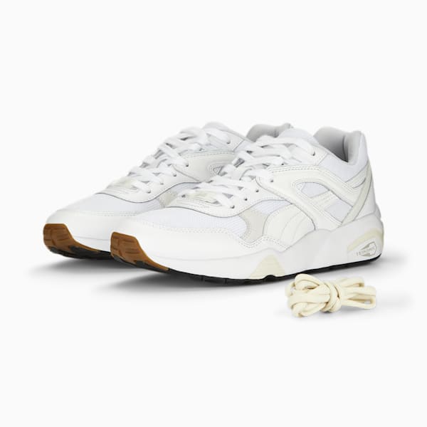 R698 PRM 75th Anniversary Edition Men's Sneakers, PUMA White-Frosted Ivory-Cool Light Gray, extralarge-AUS