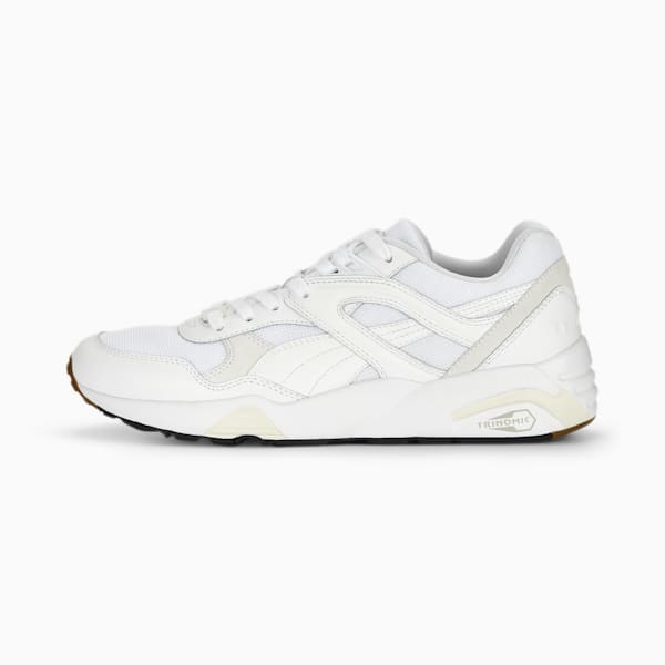 R698 PRM 75th Anniversary Edition Men's Sneakers, PUMA White-Frosted Ivory-Cool Light Gray, extralarge-AUS