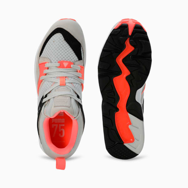 Blaze of Glory 75Y Sneakers, Glacial Gray-PUMA Black-Fluro Peach Pes, extralarge-IND