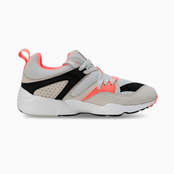 Blaze of Glory 75Y Sneakers, Glacial Gray-PUMA Black-Fluro Peach Pes, extralarge-IND