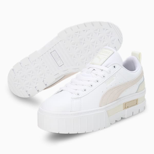 Mayze OW Women's Sneakers, PUMA White-Vapor Gray-Warm White, extralarge-IND