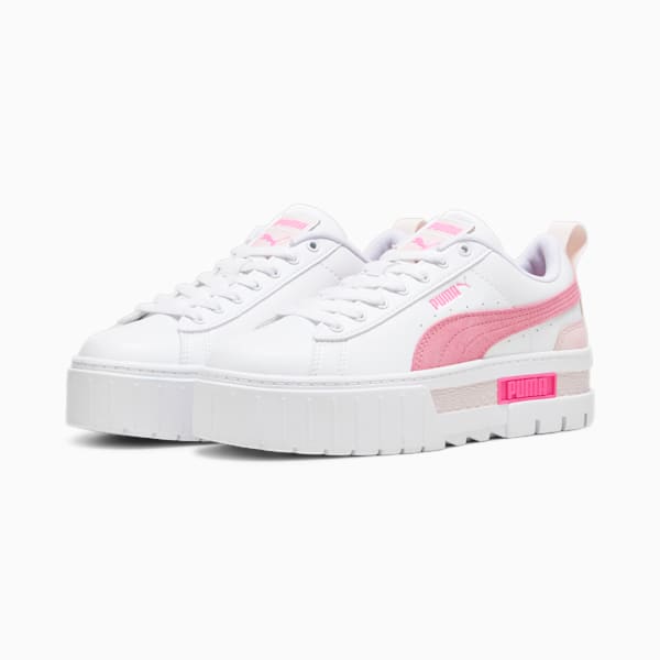 Mayze OW Women's Sneakers, PUMA White-Strawberry Burst-Ravish, extralarge-IND
