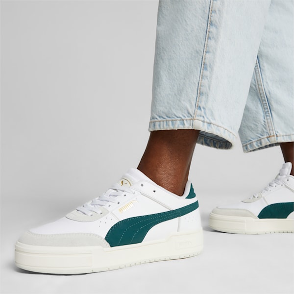 CA Pro Sport Mix Sneakers, PUMA White-Sedate Gray-Malachite, extralarge-IND