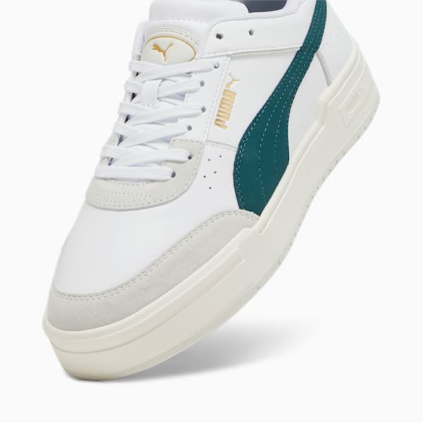 CA Pro Sport Mix Sneakers, PUMA White-Sedate Gray-Malachite, extralarge-IND