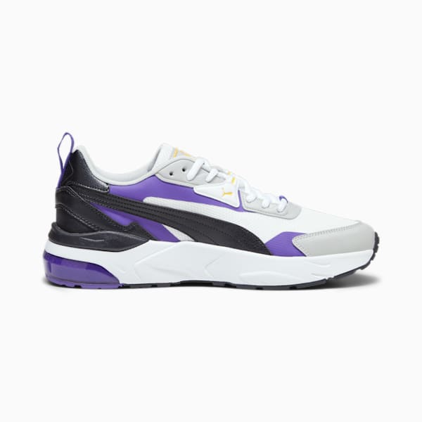 ユニセックス VIS2K バック トゥ ヘリテージ スニーカー, PUMA White-PUMA Black-Team Violet, extralarge-JPN