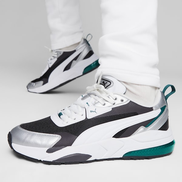 ユニセックス VIS2K 2000S スニーカー, PUMA Black-PUMA White-PUMA Silver, extralarge-JPN