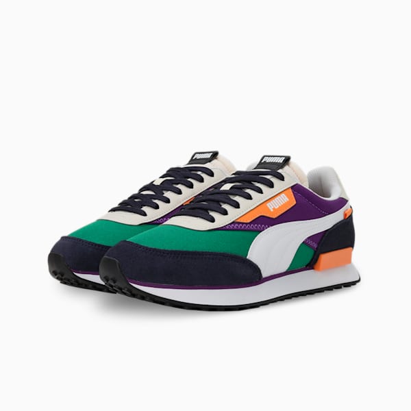 Future Rider Play On Unisex Sneakers, Archive Green-Purple Pop, extralarge-IND