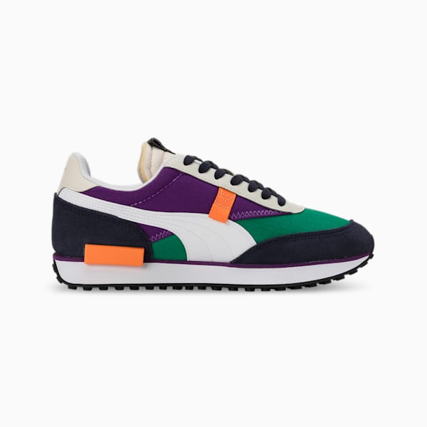 Future Rider Play On Unisex Sneakers, Archive Green-Purple Pop, extralarge-IND