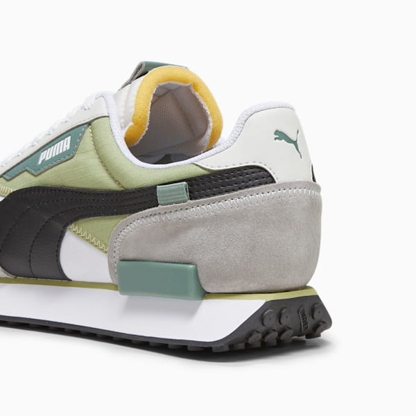 Tenis Future Rider Play On, PUMA White-Kiwi Green, extralarge