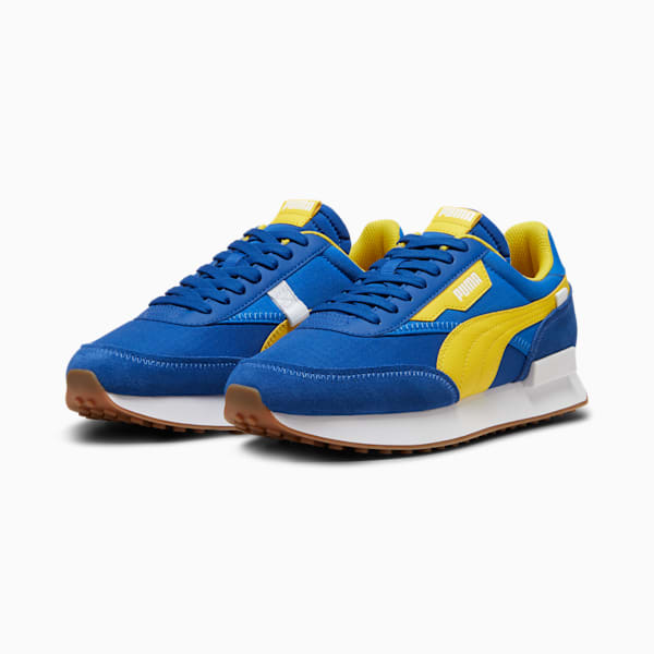 Future Rider Play On Men's Sneakers, Cobalt Glaze-Pelé Yellow, extralarge