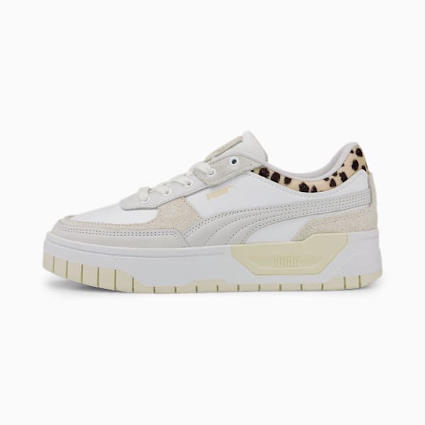 ウィメンズ CALI ドリーム ANIMALIA レオパード スニーカー, PUMA White-PUMA White-Frosted Ivory, extralarge-JPN