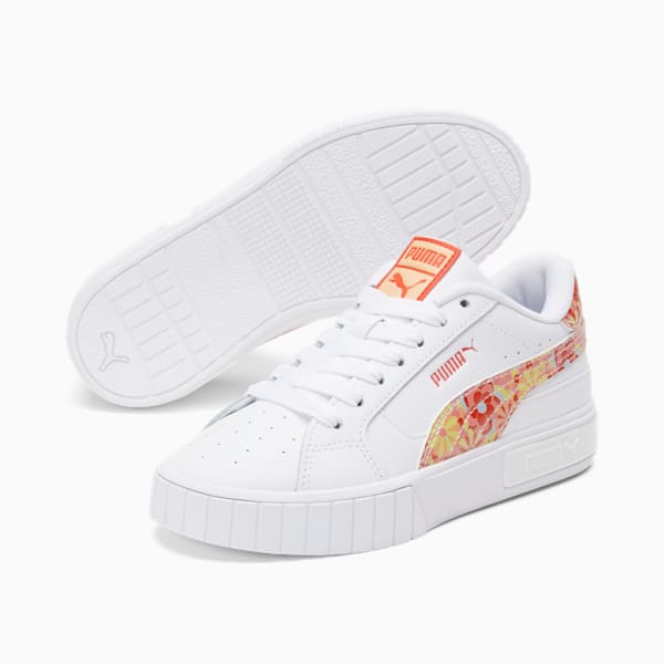 Cali Dream Star Flower Child Big Kids' Sneakers , PUMA White-Warm Earth, extralarge