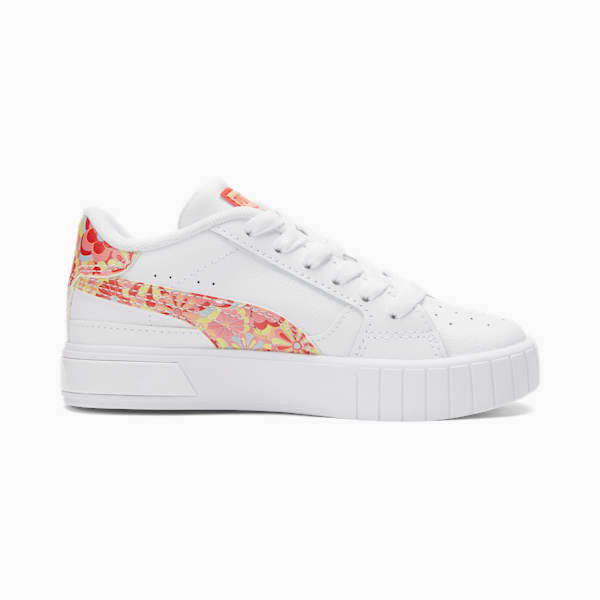 Zapatos deportivos Cali Dream Star Flower Child para niño pequeño , PUMA White-Warm Earth, extragrande