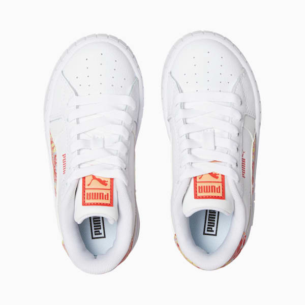 Zapatos deportivos Cali Dream Star Flower Child para niño pequeño , PUMA White-Warm Earth, extragrande